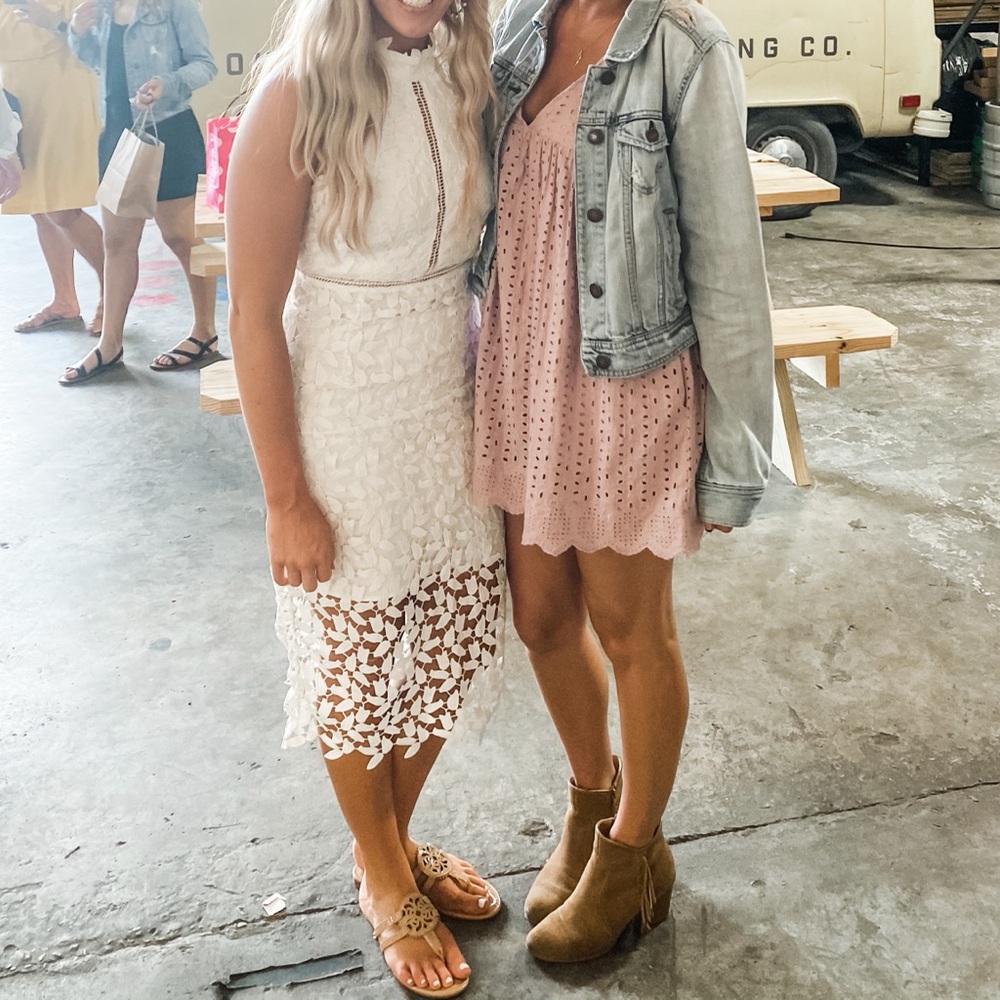 Bardot Gemma Sheath lace dress white